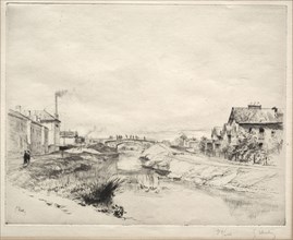 Industrial Section, Troyes. Gustave Leheutre (French, 1861-1932). Drypoint
