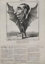 Published in le Charivari (24 March 1869): Actualities (No. 62): I am a bird, see my wings.., 1869.