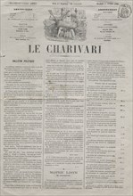 Published in le Charivari (6 April 1869): Actualities (No. 64): Difficulties in becoming svelte,
