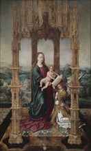 Virgin and Child under a Canopy, 1520s. South Netherlands, 16th century. Oil on wood panel; framed: