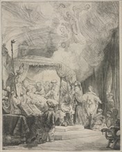 The Death of the Virgin, 1639. Rembrandt van Rijn (Dutch, 1606-1669). Etching