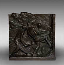The Furnace, c. 1890 - 1900. Constantin Meunier (Belgian, 1831-1905). Bronze; overall: 50.2 x 48.3