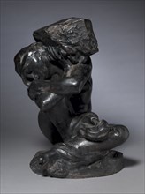 Fallen Caryatid Carrying Her Stone, 1880-1881(?). Auguste Rodin (French, 1840-1917). Bronze;