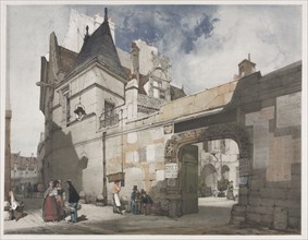 Picturesque Architecture in Paris, Ghent, Antwerp, Rouen:  Hôtel de Cluny, Paris, 1839. Thomas