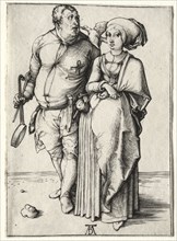 The Cook and His Wife, probably 1497. Albrecht Dürer (German, 1471-1528). Engraving