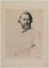 Dr. Joachim, 1887. William Strang (British, 1859-1921). Etching