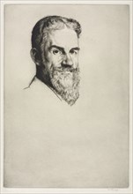 George Bernard Shaw, 1907. William Strang (British, 1859-1921). Drypoint