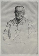 Portrait of H. Cock, 1895. William Strang (British, 1859-1921). Etching