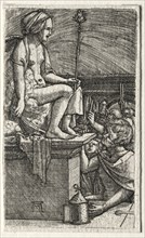 The Roman Courtesan or The Revenge of the Sorcerer Virgil, 1520-1526. Albrecht Altdorfer (German, c