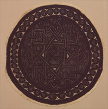 Roundel from a Curtain, 300s. Egypt, Byzantine period, 4th-5th century. Plain weave ground with