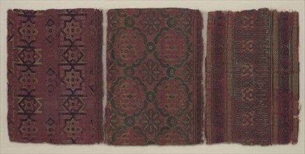 Silk Fragment, 14th century. Spain, Granada, Hispano-Islamic, 14th century. Lampas weave, silk;