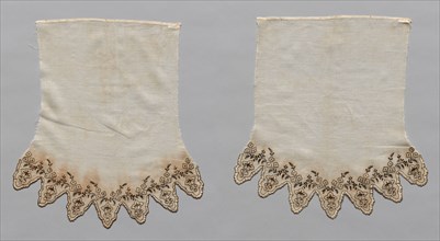 Embroidered Sleeves, 19th century. America, 19th century. average: 42.7 x 39.1 cm (16 13/16 x 15