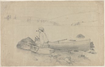 Adirondacks, 1868. Homer Dodge Martin (American, 1836-1897). Pencil