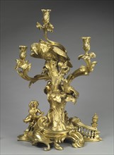 Candelabrum, c. 1750. Probably by Jean Joseph de Saint-Germain (French, 1720-1791). Gilt bronze;