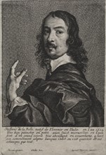 Portrait of Stefano della Bella. Wenceslaus Hollar (Bohemian, 1607-1677). Etching
