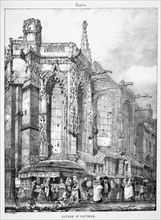 Restes et Fragmens d'Architecture du Moyen Age:  Église St. Sauveur, Caën. Richard Parkes Bonington