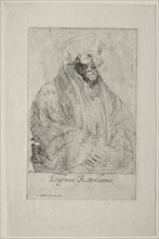 Desiderius Erasmus of Rotterdam. Anthony van Dyck (Flemish, 1599-1641). Etching