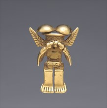 Animal-Headed Figure Pendant, 1-800. Colombia, Quimbaya or Yotoco style, 1st-8th century. Cast