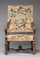 Chair, before 1717. Royal Savonnerie Manufactory, Chaillot Workshops (French, est. 1627). Carved