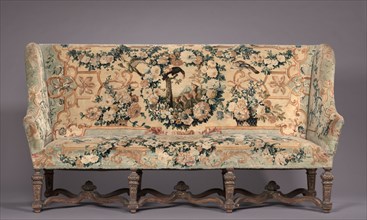 Set of Four Chairs and Settee, c. 1715. Royal Savonnerie Manufactory, Chaillot Workshops (French,