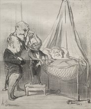 Published in le Charivari (13 November 1851): Actualities: Decidedly, she is very ill!..., 1851.