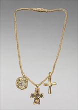 Chain with Pendant and Two Crosses, early 500s. Byzantium, Syria?, Byzantine period, early 6th