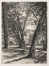 Kensington Gardens (The Small Plate), 1859. Francis Seymour Haden (British, 1818-1910). Etching and