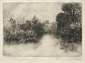 Shere Mill Pond (A Small Study). Francis Seymour Haden (British, 1818-1910). Etching