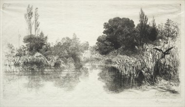 Shere Mill Pond (The Larger Plate), 1860. Francis Seymour Haden (British, 1818-1910). Etching and