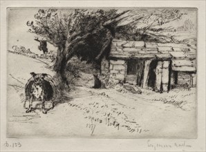The Cabin, 1877. Francis Seymour Haden (British, 1818-1910). Drypoint