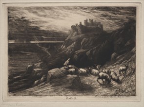 Harlech, 1880. Francis Seymour Haden (British, 1818-1910). Mezzotint, etching and drypoint