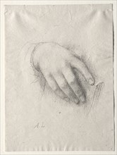 Study of Hands. Alphonse Legros (French, 1837-1911). Lithograph