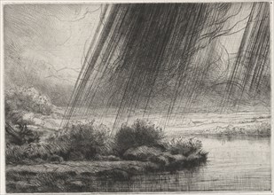A Storm. Alphonse Legros (French, 1837-1911). Etching and drypoint