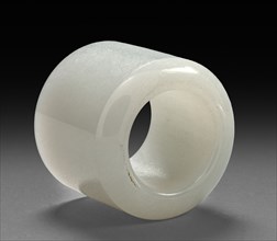 Thumb Ring, 1800s-1900s. China, 19th-20th century. White jade; diameter: 3.4 cm (1 5/16 in.);