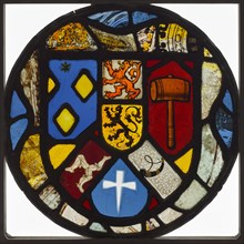 Heraldic Roundel, 1500s. England, 16th century. Pot-metal and white glass, silver stain; diameter: