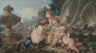 Cupids in Conspiracy, 1740s. François Boucher (French, 1703-1770). Oil on canvas; framed: 77.5 x