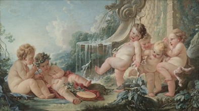 Music and Dance and Cupids in Conspiracy , 1740s. François Boucher (French, 1703-1770). Oil on