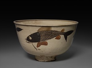 Bowl: Cizhou ware, 1368- 1644. China, Ming dynasty (1368-1644). Stoneware; diameter: 27.4 cm (10