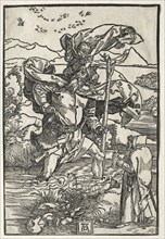 St. Christopher with the Birds, c. 1501-1504. Albrecht Dürer (German, 1471-1528). Woodcut