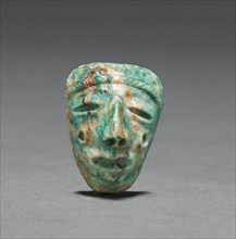 Mask, 1300-1521. Mexico, Mixtec, Monte Alban V, 14th-16th century. Jadeite; overall: 4.4 x 3.4 cm
