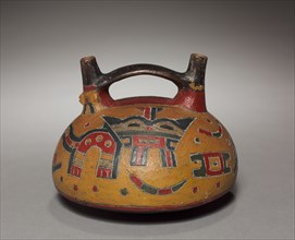 Vessel with Feline, 700 BC-1. Peru, South Coast, Paracas (Cavernas) style (700 BC-AD 1).