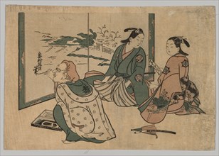 No Title, 1742-1755. Okumura Masanobu (Japanese, 1686-1764). Color woodblock print; sheet: 25.4 x