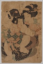 No Title, 1753-1806. Kitagawa Utamaro (Japanese, 1753?-1806). Color woodblock print; sheet: 37.5 x