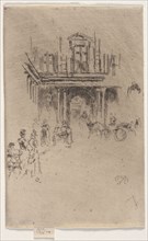 A Corner of the Palais Royal. James McNeill Whistler (American, 1834-1903). Etching
