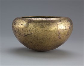 Alms Bowl, c. 900s. Japan, Heian Period (794-1185). Gilt bronze; overall: 12.8 x 23.8 cm (5 1/16 x
