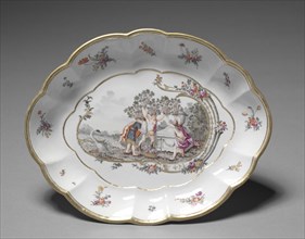 Oval Dish, c. 1760-1765. Nymphenburg Porcelain Factory (German, founded 1747). Porcelain; overall: