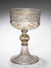 Standing Cup, late 1400s. Italy, Venice, late 15th century. Glass, enameled and gilded; diameter of