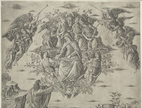 The Assumption of the Virgin, c. 1495. Francesco Rosselli (Italian, 1448-before 1513). Engraving