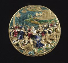 Hat Jewel, mid 1500s. France, mid-16th century. Enameled gold; diameter: 5 cm (1 15/16 in.).