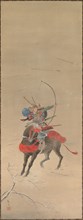 Warrior mounted on a Horse, 18th-19th century. Japan, Edo (1615-1868) - Meiji (1868-1912) periods.